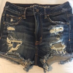 WORN ONCE American Eagle Dark Denim Shorts